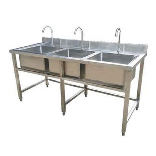 Chậu rửa 3 hố inox