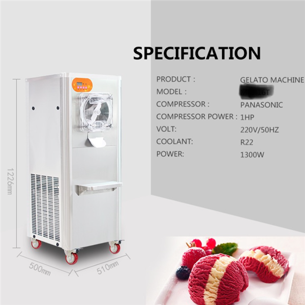 Máy làm kem cứng kiểu đứng BHIC-168