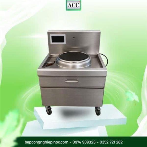 Bếp từ đơn công nghiệp chảo lõm kính Ø600