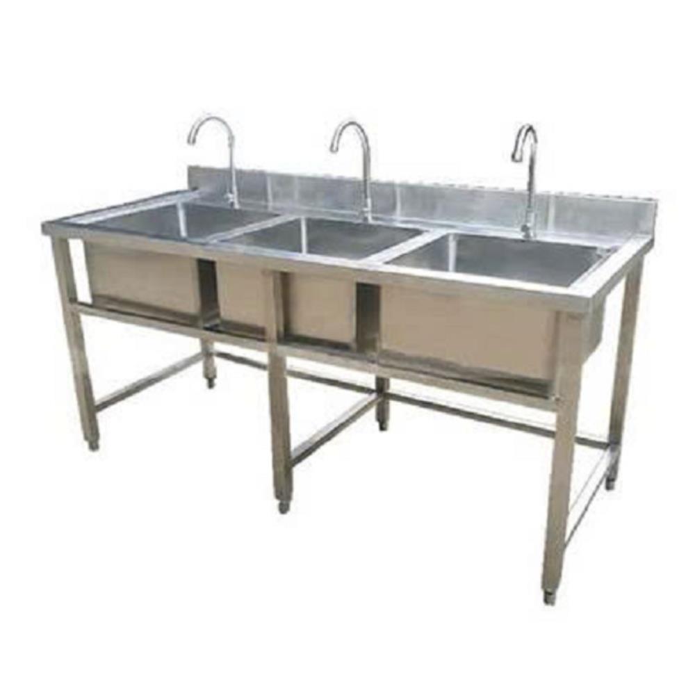 Chậu rửa 3 hố inox